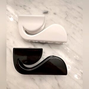Black and White Hair Clips